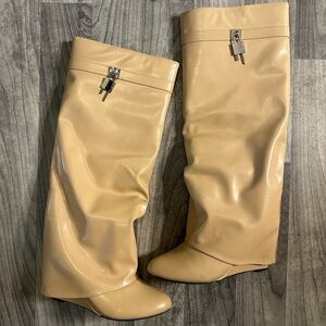 Tan Knee-High Women's Boots